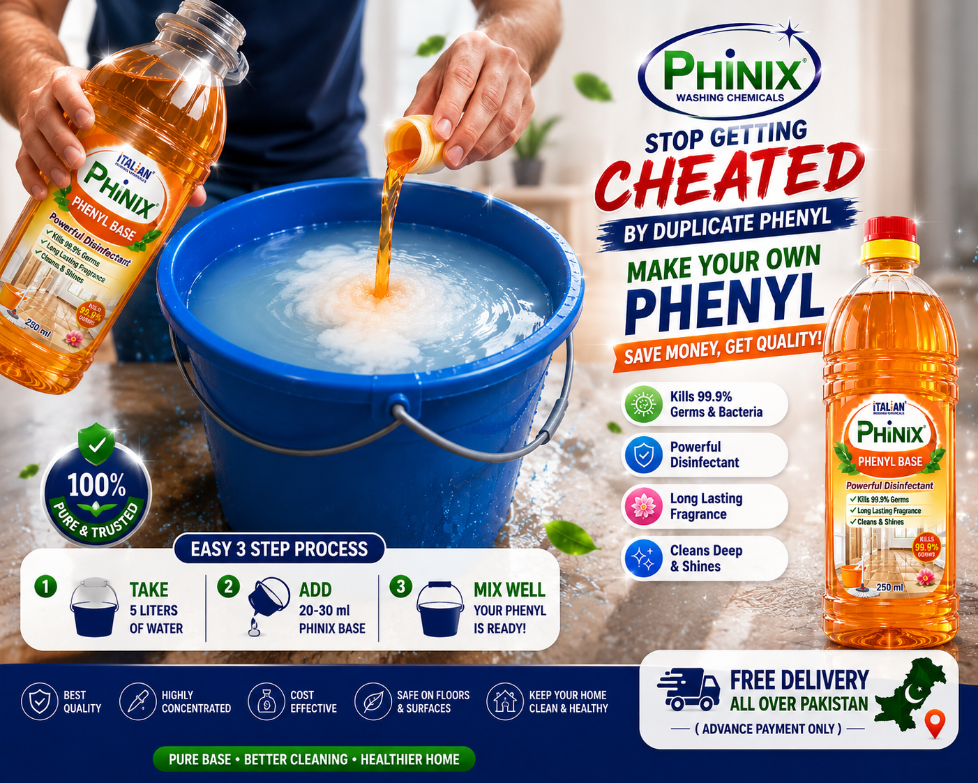Stop Getting Cheated! Make Your Own Powerful Phenyl at Home | PHINIX Phenyl Base